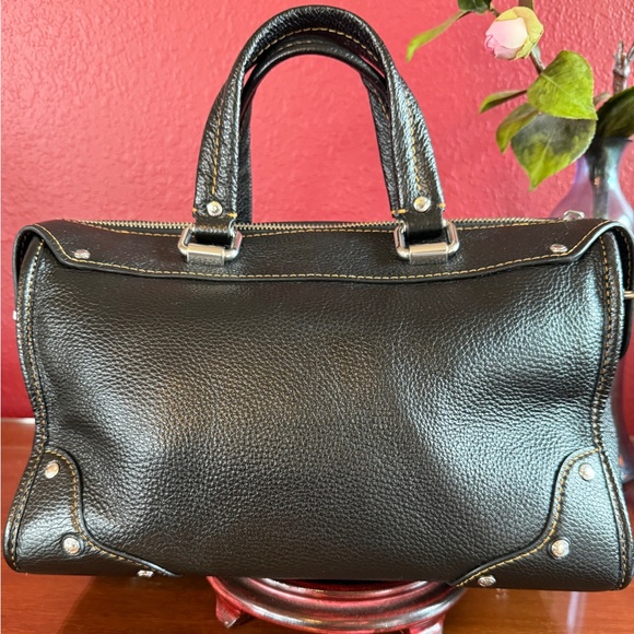 Coach Millie Black Leather Satchel - Picture 2 of 12